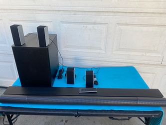 Vizio massive sound bar home speakers sound bar with wireless subwoofer Vizio Sound Bar MAKE AN OFFER!