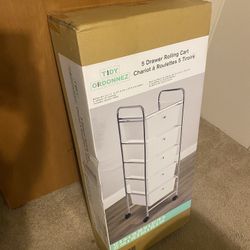 New 5 Drawer Rolling Cart 