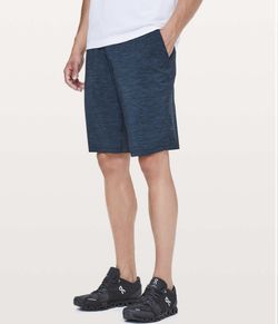 Lululemon T.H.E Short Linerless Heather Allover Iron Blue True Navy Sz. XL