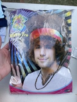 70’s 80’s Wig And Necklace