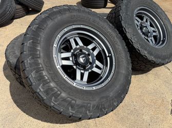 (4) Fuel 1PC D801 Oxide 18x9 6x5.6 Matte Gunmetal Wheel 18" -12mm Fits Chevy Toyota GMC Toyo tires