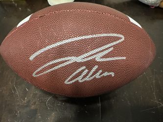 Josh Allen signed full-size Buffalo Bills autographed football w/COA 891