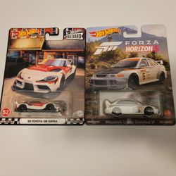 Hot Wheels-' 20 Toyota  GR Supra/' Mitsubishi Lance EVO VI