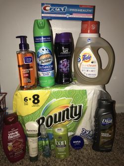 Paper towels and laundry bundle