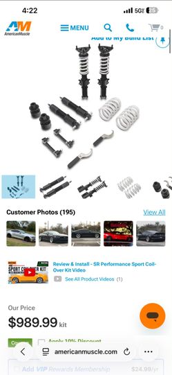 6th gen Mustang coilovers