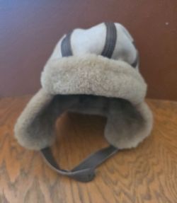 Shearling Trapper Hat with Ear Flaps