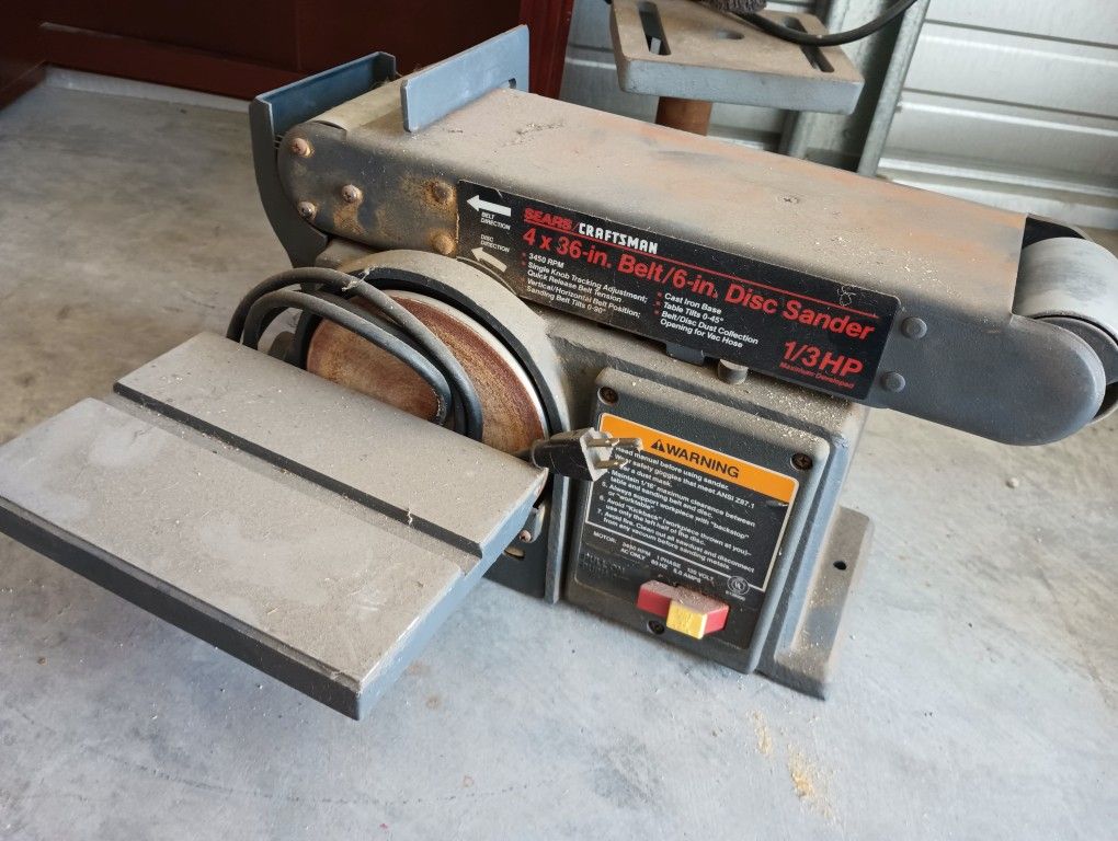 Vintage Craftsman Craftsman Belt Disk Sander Vintage Craftsman