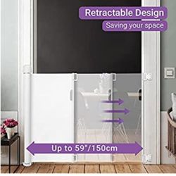NEW Momcozy Retractable Mesh Baby Pet Gate