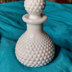 Vintage Hobnail Perfume Bottle With Stopper