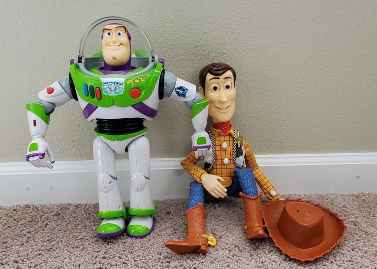Toy Story Interactive Buddies Buzz & Woody Talking Action Figures Disney