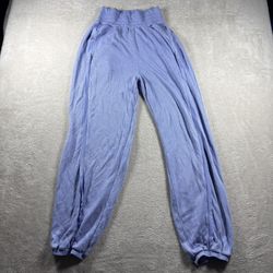Free People FP Movement Women’s XS Blue Windy Meadow Solid Harem Pants #3024