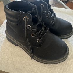 Black Toddler Boots Size 8