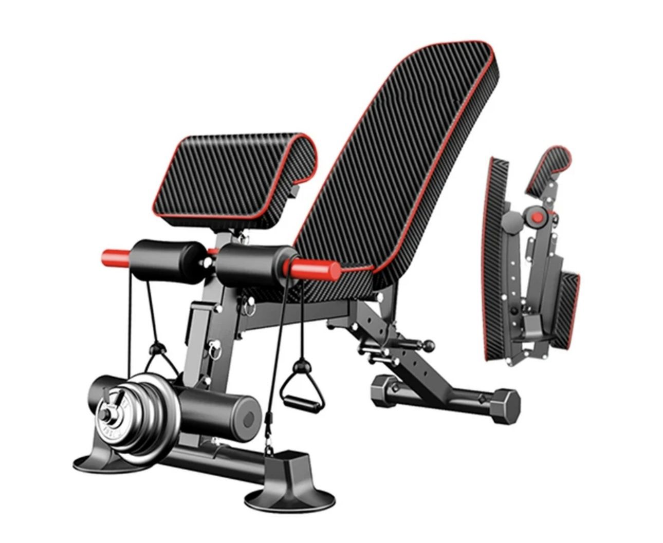 021DZ Adjustable Weight Bench Utility Workout Bench for Home Gym,Foldable Incline Decline Benches for Full Body Workout 780LB