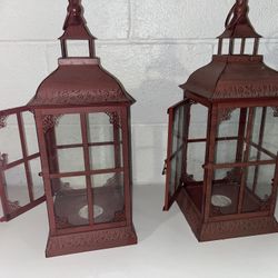 2 Large Candle Holders