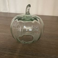 Glass Pumpkin Decoration