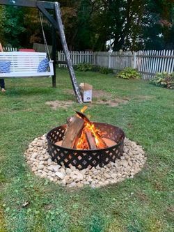 30in Round Fire Ring, fire ring, fire pit, fire pits, Hampton bay