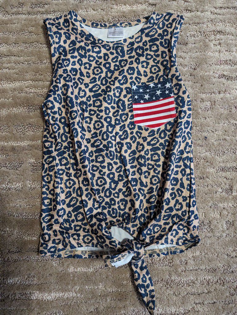 Leopard Shirt With American Pocket Size 4T 