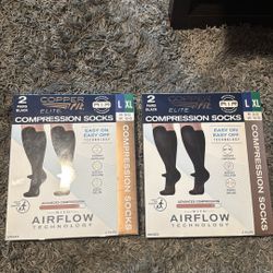 Copper Fit Elite Compression Socks L/XL