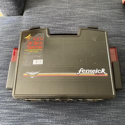 Fenwick Hi-Tech Tackle Box Brand New Never Used Fishing Dual-Sided Anglers Professional