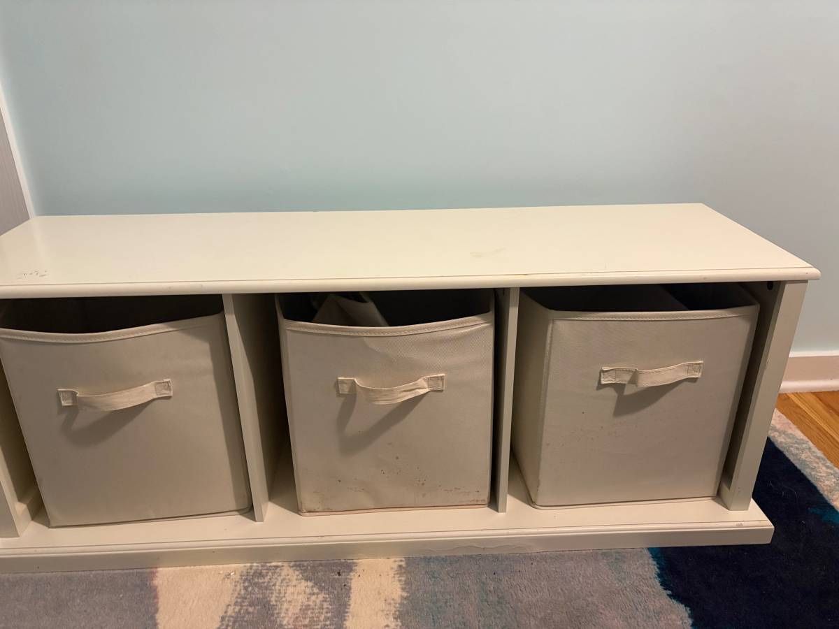 Storage Cubby With Mesh Drawers