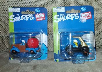 NEW "The Smurfs" mini vehicles both for $3