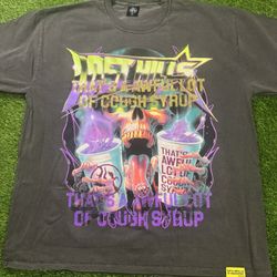 Awful Lot of Cough Syrup x Lost Hills collab shirt