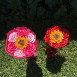 Eternal bouquet w sunflower mothers day 