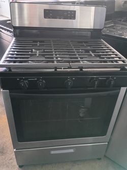 Stainless steel gas 5 burner stove