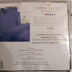 Homecrest Decorator Queen Set Sheets (6 Piece)