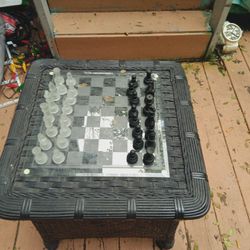 Chess Board On Table