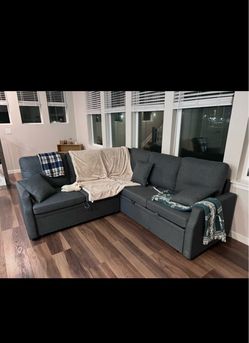 Sofa bed with storage units