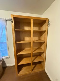 Wood book shelf