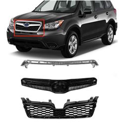 Subaru Forester chrome front grill NEW 2014, 2015, 2016, 2017, 2018 w/out emblem