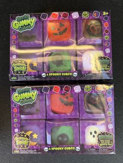 Spooky gummy cubes