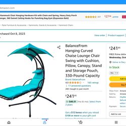 Swing Patio hammock Recliner Brand New pick up in Pasco Washington turquoise color called a banana swing