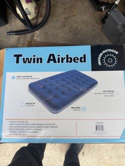 🏕️ Deluxe Twin Airbed / Inflatable Mattress with Flocked Top (NIB)