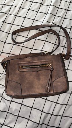 Brown suade purse