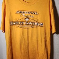 HARLEY DAVIDSON ROSWELL NEW MEXICO UFO ALIEN T-SHIRT MEN'S LARGE