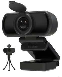 Saylas Webcam with Privacy Cover and Tripod
