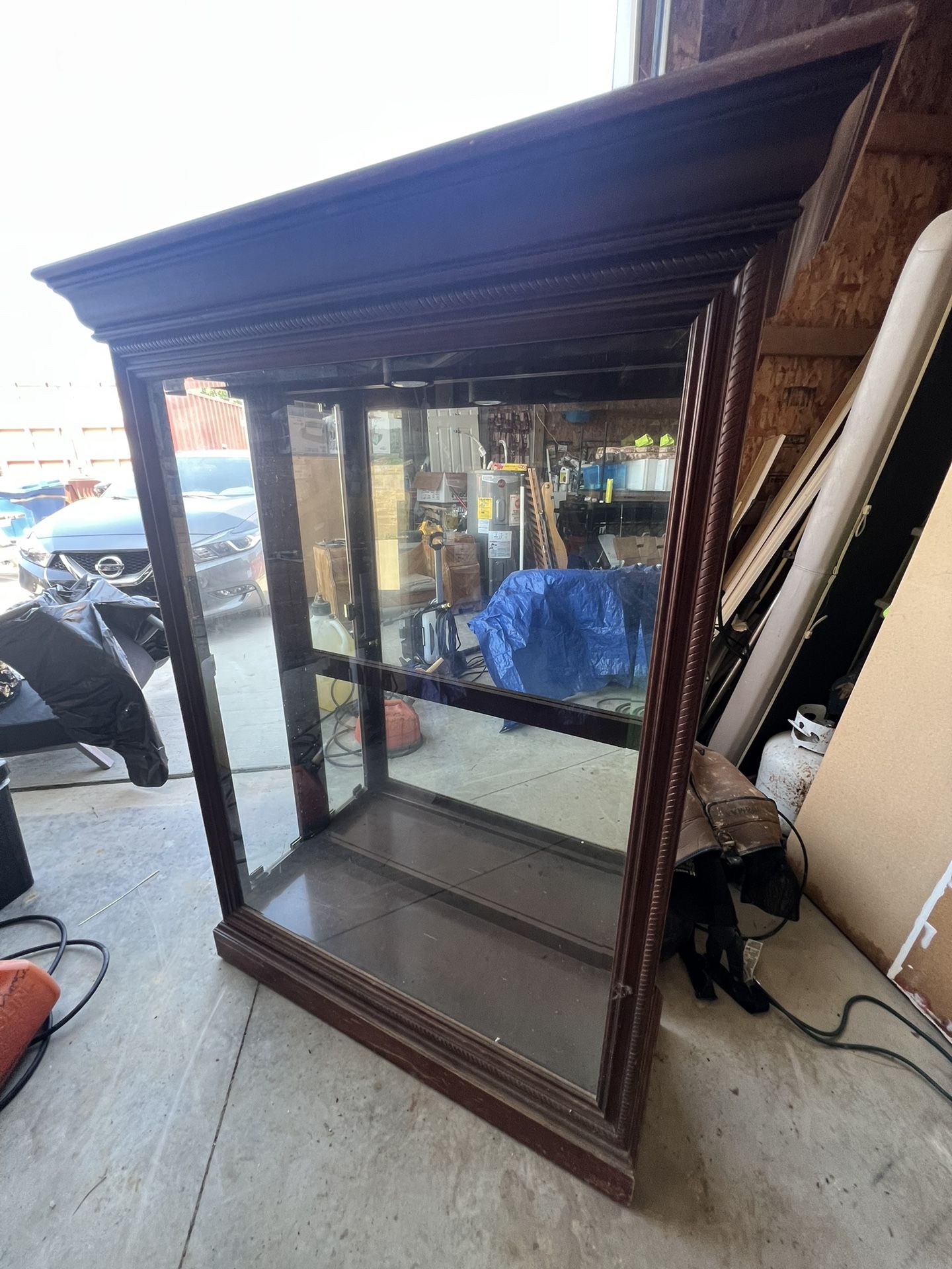 Wood Curio Cabinet 