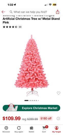 NEW PINK CHRISTMAS TREE