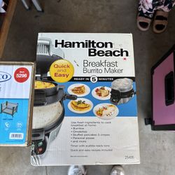 Breakfast burrito maker