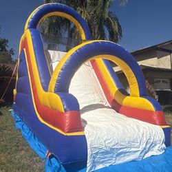 Inflatable Rock Climb Slide 