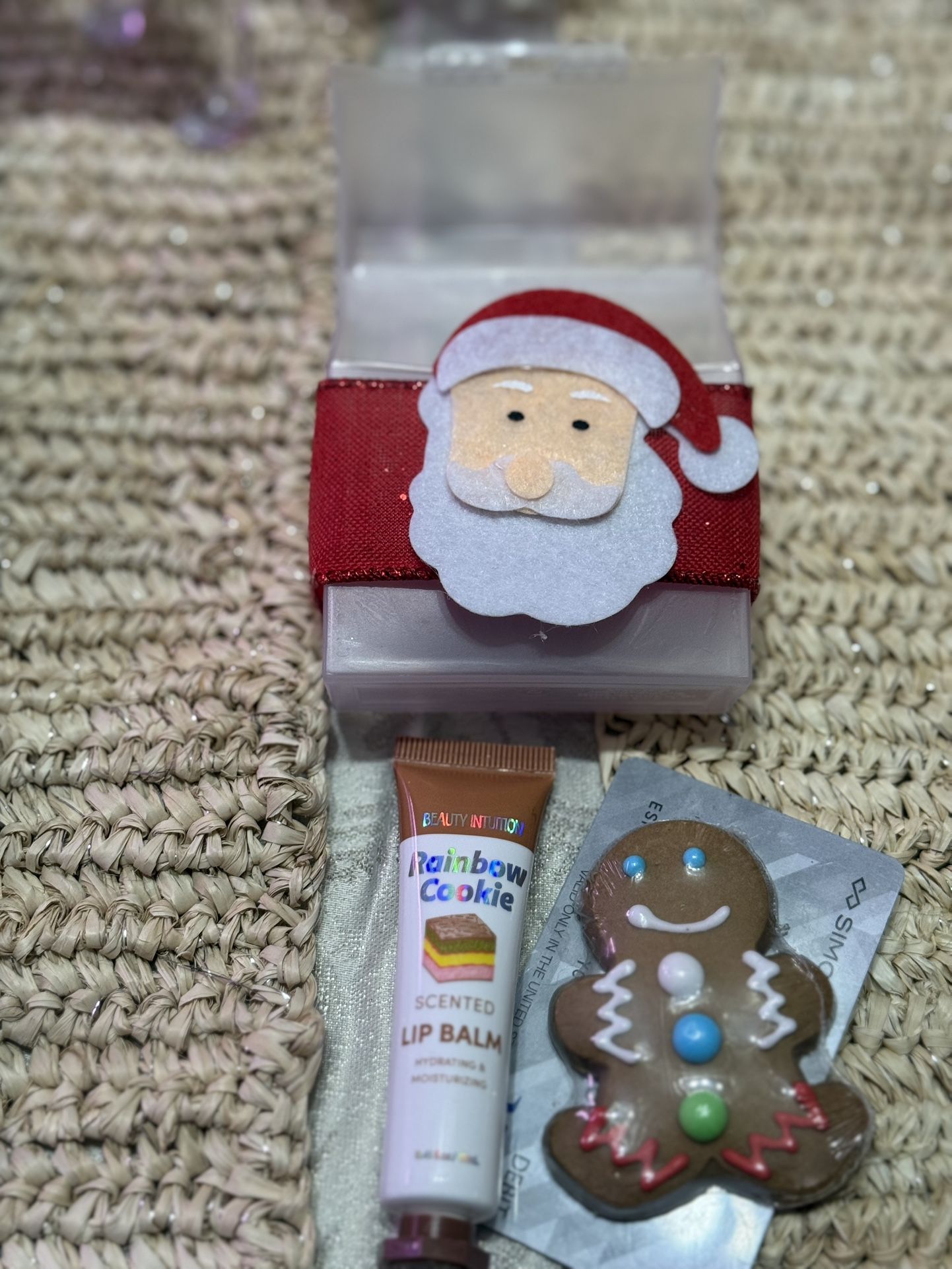 Custom Santa Claus gift box gift card holder