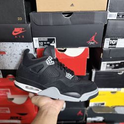Jordan Black Canvas 4s size 12 Close To VNDS
