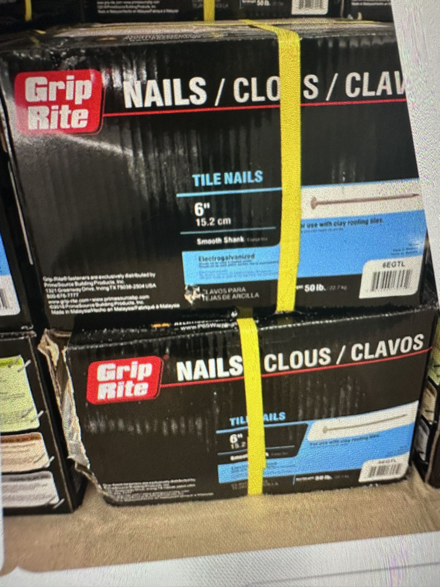 Grip Rite Nails 50 Pound Box 6 Inch