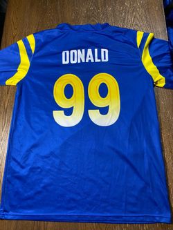 Aaron Donald Los Angeles Rams Shirt Jersey Mens Large 99 Sublimated Blue L