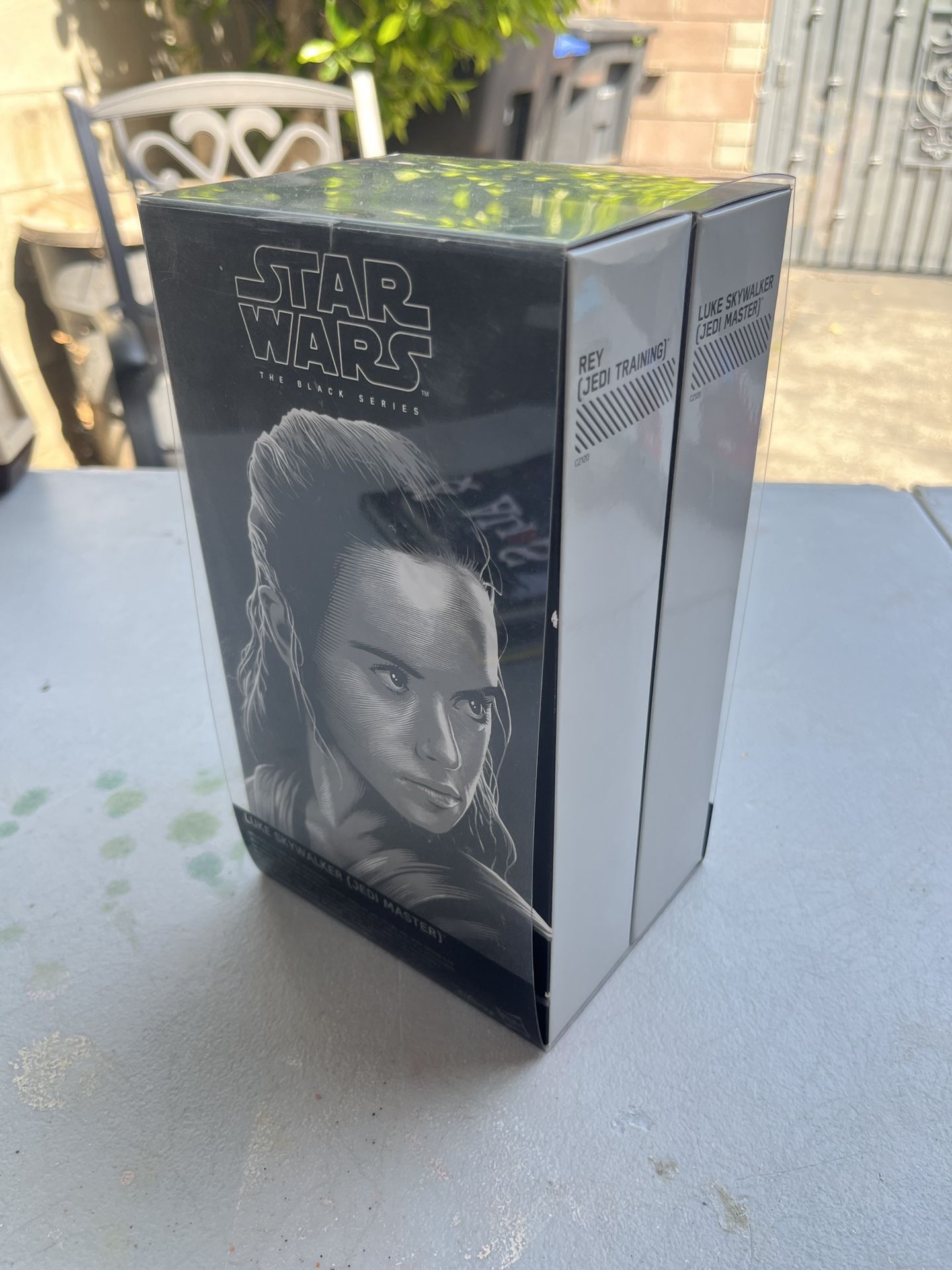 2017 SDCC Star Wars Black Series Luke Skywalker & Rey Jedi Training Hasbro 6"