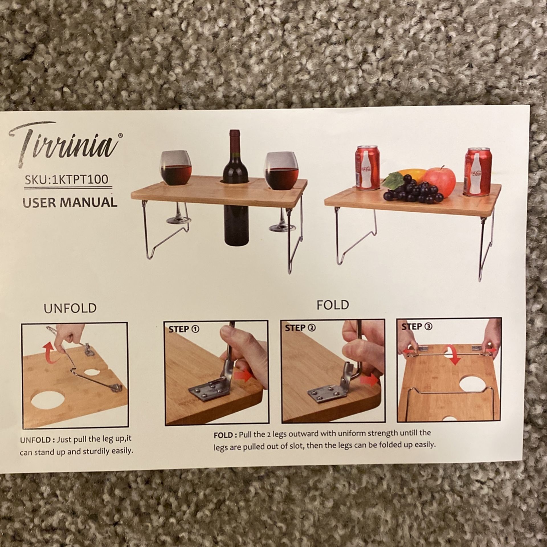 Charcuterie Table/ Wine Slot 