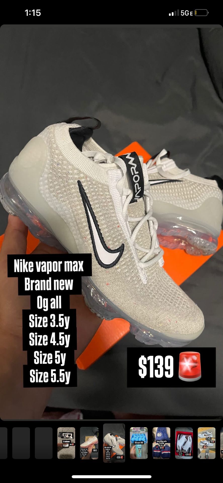 Nike Vapor, Max Brand New The Sizes Are In The Picture. Open To Offers
